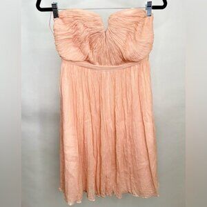 J.Crew Bridesmaid Cocktail Dress Misty Rose Pink Women's Sz 6 Nadia Silk Chiffon